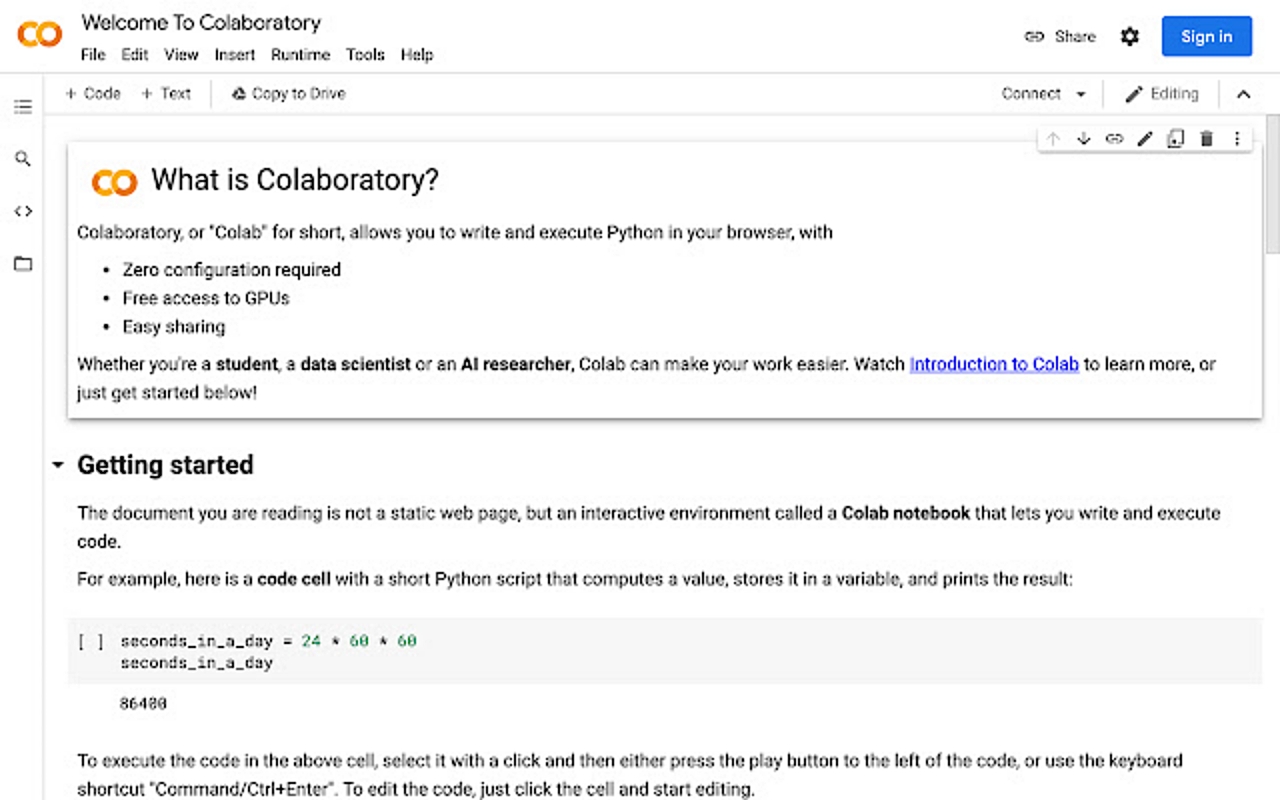 Google Colaboratory